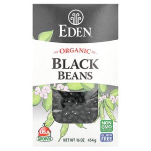 שעועית שחורה אורגנית , Eden Foods , 454 גרם