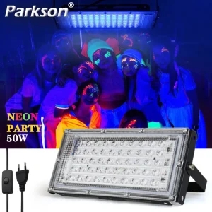 תאורת UV 50W לבמה - מנורת אפקט פלואורסצנטית 395nm