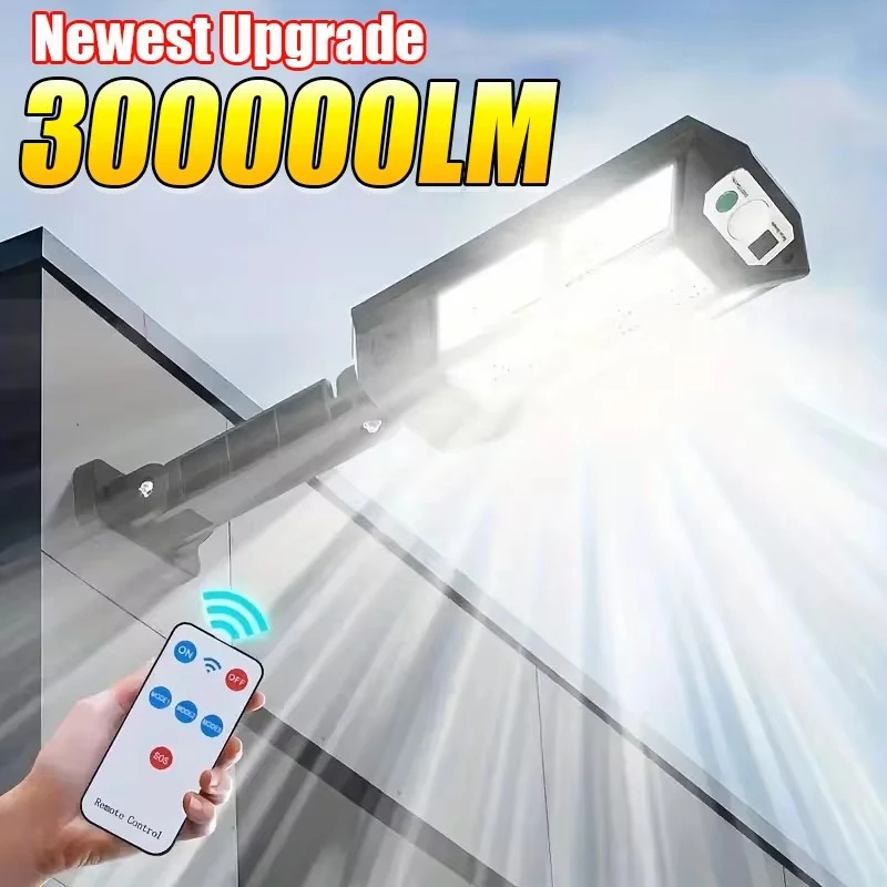 תאורת גן סולארית 30000LM - חיישן תנועה, עמיד למים