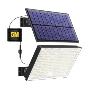 תאורת גן סולארית 400 LED עם חיישן תנועה- עמידה למים