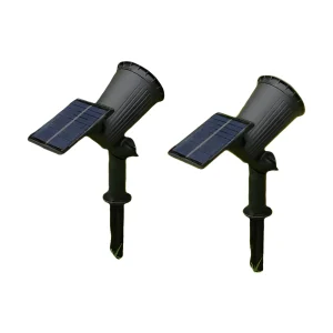 תאורת גן סולארית LED - זרקורים עמידים למים
