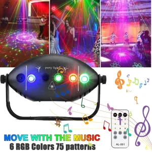 תאורת דיסקו לד RGB - מנורת כדור DJ למופעי במה 2024