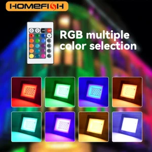 תאורת הצפה LED גן-HOMEFISH RGB עמידה למים