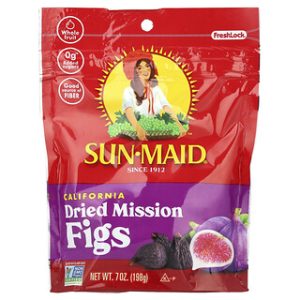 תאנים מיובשות קליפורניה Sun-Maid - 198 גרם