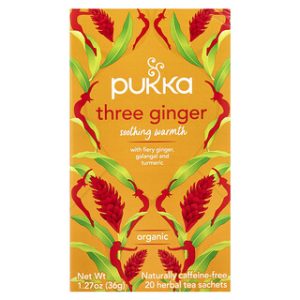 תה אורגני Three Ginger - Pukka Herbs - ללא קפאין - 20 שקיקים