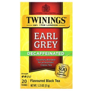 תה ארל גריי נטול קפאין - תה שחור מתובל מבית Twinings