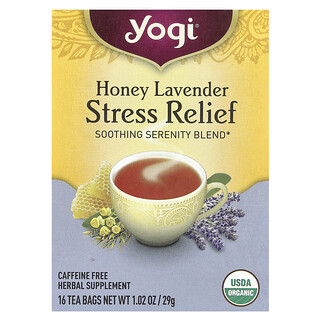 תה יוגי - Stress Relief בדבש לבנדר ללא קפאין