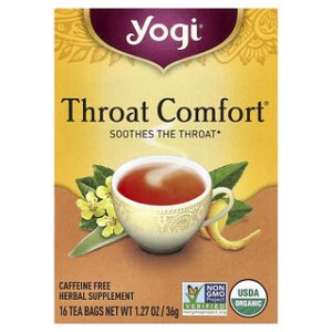 תה יוגי - Throat Comfort - ללא קפאין - 16 שקיקים
