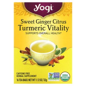 תה יוגי - Turmeric Vitality - 16 שקיקים ללא קפאין