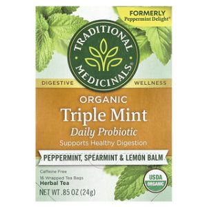 תה צמחים אורגני - Triple Mint Probiotic - ללא קפאין