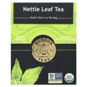 תה צמחים אורגני - עלי סרפד Buddha Teas - ללא קפאין