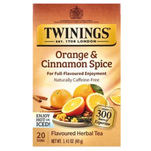 תה צמחים בטעם תפוז וקינמון - Twinings ללא קפאין