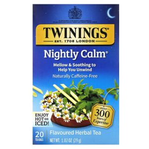 תה צמחים לילה רגוע Twinings - ללא קפאין - 20 שקיקים