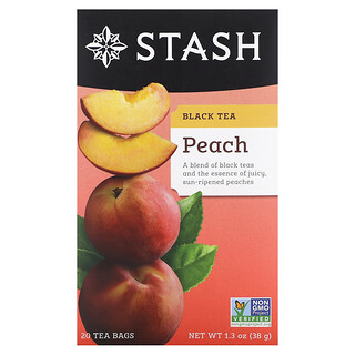 תה שחור אפרסק Stash Tea - 20 שקיקים - 38 גרם