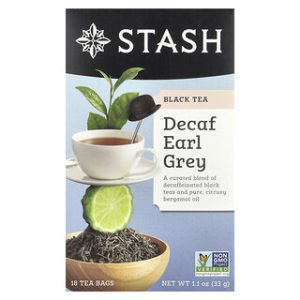 תה שחור דיקאף ארל גריי , Stash Tea , 18 שקיקים