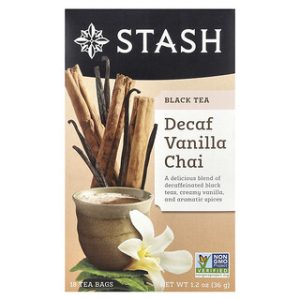 תה שחור נטול קפאין וניל צ'אי - Stash Tea 18 שקיקים