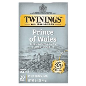 תה שחור פרינס אוף וויילס , Twinings 20 שקיקים