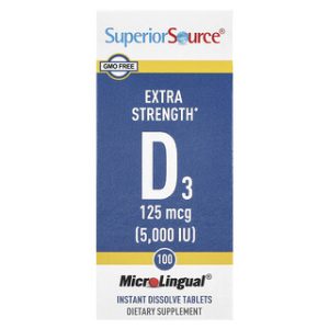 תוסף D3 - ויטמין D3 Superior Source - 100 טבליות
