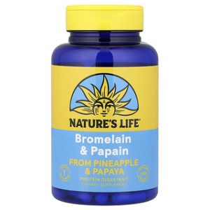 תוספי ברומליין ופפאין - 100 כמוסות , Nature's Life