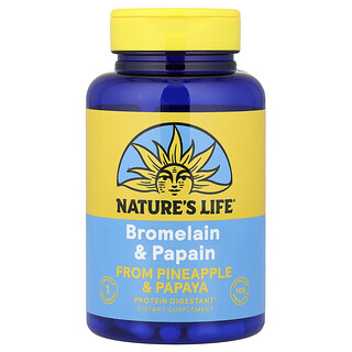 תוספי ברומליין ופפאין - 100 כמוסות , Nature's Life