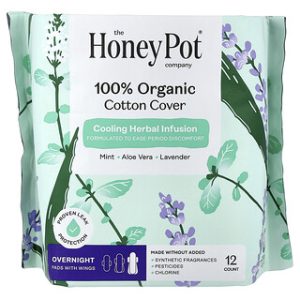 תחבושות The Honey Pot - אורגניות מצננות - לילה - 12 יח׳