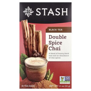 תיוני צ'אי בטעם תבלינים כפול Stash Tea - 18 שקיקים