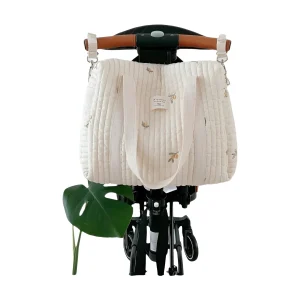 תיק עגלה דמוי קוריאה - תיק החתלה מרווח ומאורגן