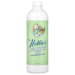 תמיסת שטיפת פירות וירקות Nellie's - 474 מ"ל