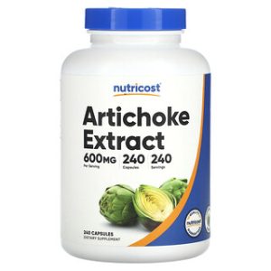 תמצית ארטישוק Nutricost 600 מ"ג - 240 כמוסות