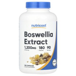 תמצית בוסווליה Nutricost - 180 כמוסות - 600 מ"ג