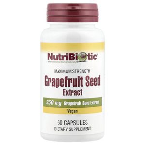 תמצית זרעי אשכוליות NutriBiotic - חוזק מקסימלי 60 כמוסות