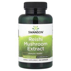 תמצית פטריות ריישי Swanson 500 מ"ג - 90 כמוסות