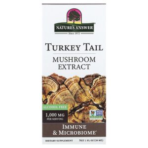 תמצית פטריית Turkey Tail ללא אלכוהול - Natures Answer