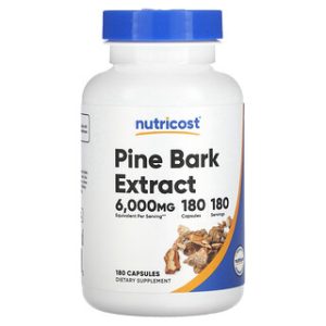 תמצית קליפת אורן Nutricost - 6,000 מ"ג - 180 כמוסות