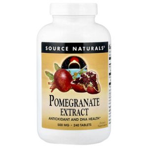 תמצית רימון Source Naturals - 500 מ"ג - 240 טבליות