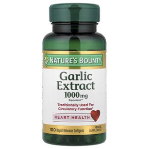 תמצית שום Natures Bounty 1000 מ"ג - 100 כמוסות