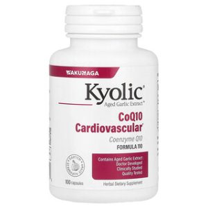 תמצית שום מיושן Kyolic CoQ10 לבריאות הלב - 100 כמוסות