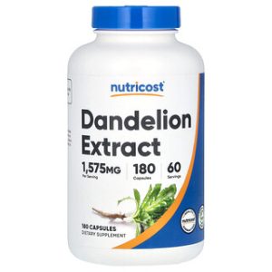 תמצית שן הארי Nutricost- 180 כמוסות - בריאות הכבד