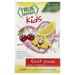 תערובת משקה לילדים True Lemon - פאנץ' פירות 10 יח׳