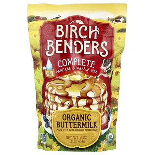 תערובת פנקייק אורגנית חמאת חלב Birch Benders - 454 גרם