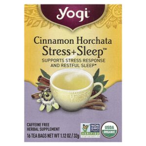 תערובת צמחים לשינה, Yogi Tea Stress + Sleep ללא קפאין