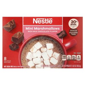 תערובת שוקו Nestle עם מרשמלו- 8 מנות שוקולד עשיר