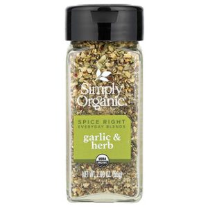 תערובת תיבול שום ועשבי תיבול Simply Organic - 56 גרם