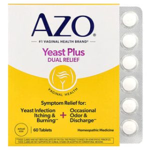 AZO Yeast Plus - הקלה כפולה לדלקת בדרכי השתן - 60 טבליות