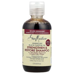 SheaMoisture שמפו שמן קיק שחור לחיזוק ושיקום