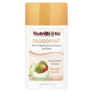 דאודורנט NutriBiotic מנגו מלון - 75 גרם ללא אלומיניום