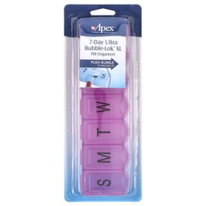 מארגן כדורים שבועי XL - Apex 7-Day Ultra Bubble-Lok