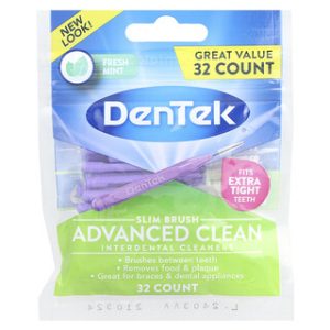 מברשות בין שיניים DenTek Slim - ניקיון מתקדם - 32 יח'
