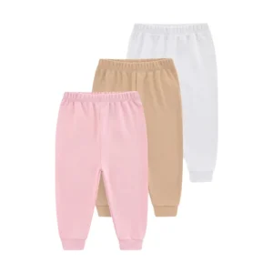 מכנסי תינוקות 3 יח׳ - סטים כותנה , בנים ובנות