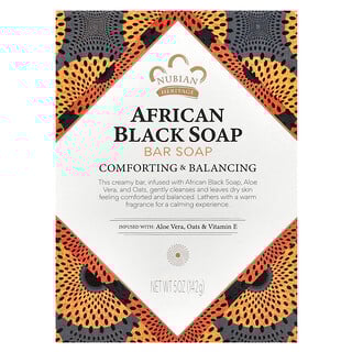 סבון שחור אפריקאי - Nubian Heritage , 142 גרם
